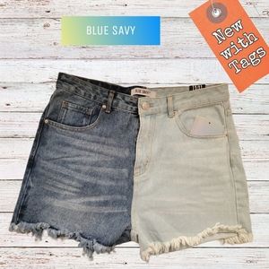 NWT/ Blue Savy Denim high Rise Shorts